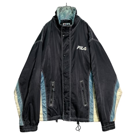 90-00s FILA bi-color design nylon jacket