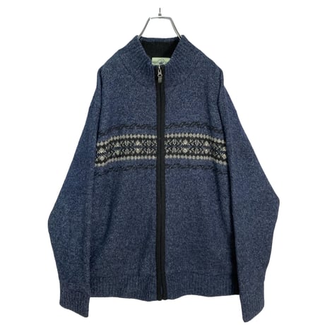 90-00s BEVERLY HILLS POLO CLUB Nordic design knit jacket