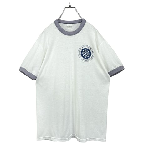 80s "CENTER OF APPLIED TECHNOLOGY" Made in USA ringer Tee