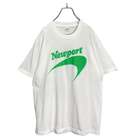 80-90s Newport S/S neo green logo T-SHIRT