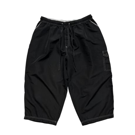 00s Unknown balloon silhouette cropped nylon pants