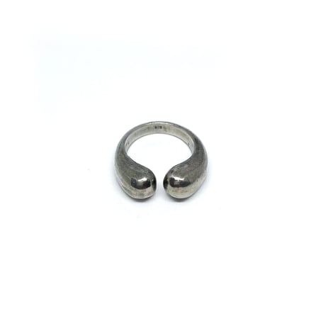 Silver 925 Drop open design volume ring
