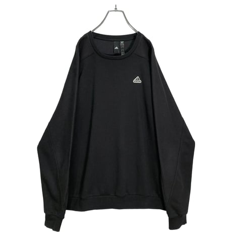 adidas L/S logo embroidered black sweatshirt