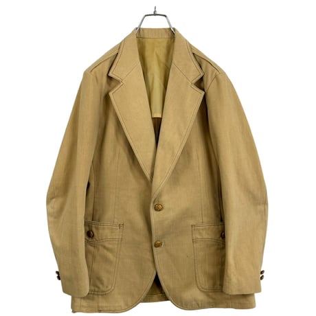 70s Lee L/S BEG cotton design tailored jacket