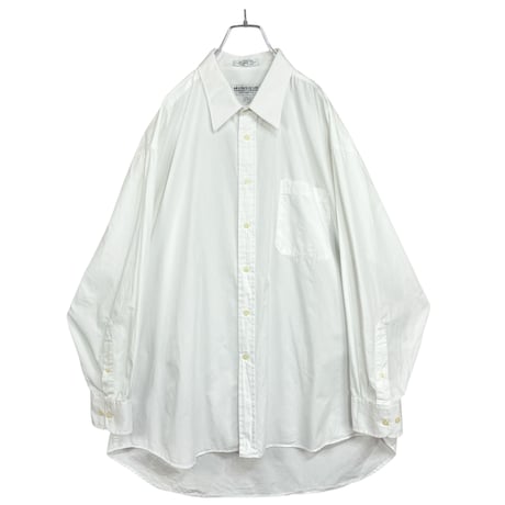 90s MONSIEUR by GIVENCHY L/S plain white shirt