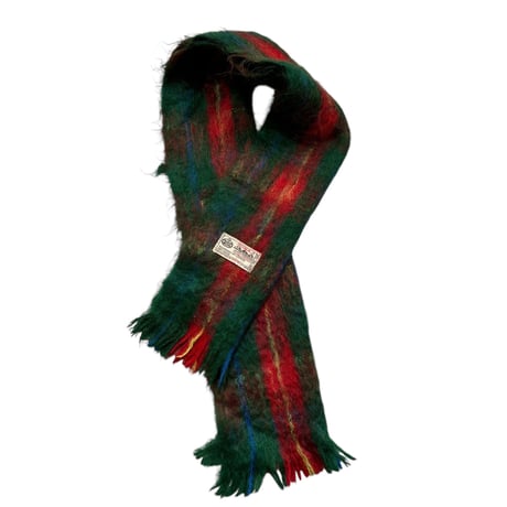 70s vtg India OWN 100% mohair wrap shawl scarf