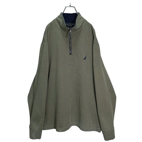NAUTICA 00s half zip rib knit sweatshirt