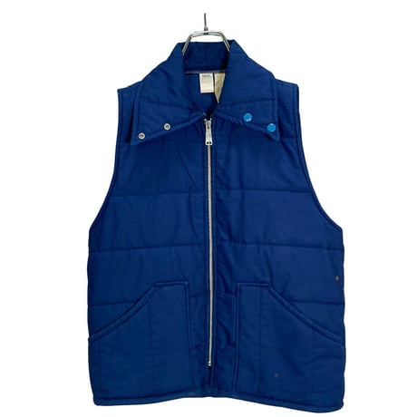 70-80s quilting blue design vest