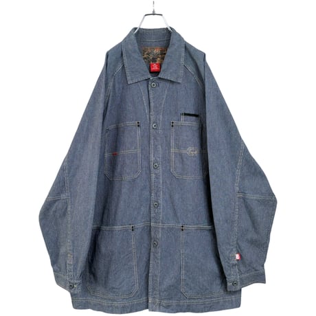 90-00s Ecko unltd. "3XL" super bigsized hickory jacket
