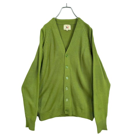 80-90s Golden Warrior L/S bright green cardigan