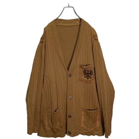 80-90s Unknown fenix embroidered switching cardigan