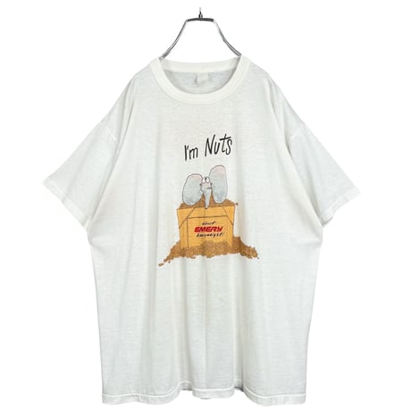 80-90s EMERY WORLDWIDE "I'm Nuts" vintage T-SHIRT