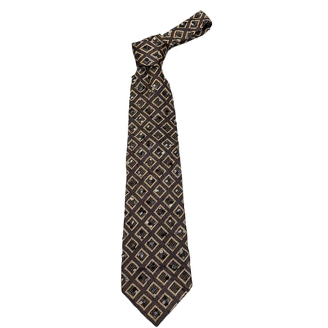 OLIVER BY VALENTINO 3D patterned silk tie