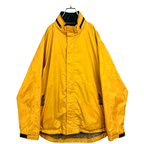 OLD GAP 2000'y zip-up yellow ripstop design nylon jacket