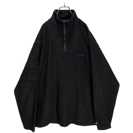 90s TOMMY HILFIGER half zip design fleece pullover