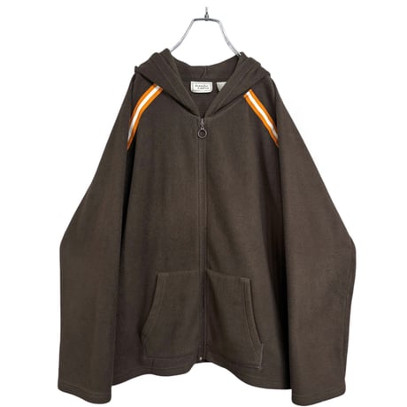 90s Jennifer Lauren zip-up line design fleece hoodie