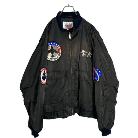 90s Blanc Bleu emblemed flight jacket
