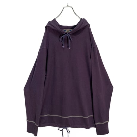 90s FURTHER OUT L/S design cotton hoodie