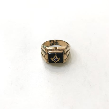 Vintage Freemasonry 10k gold ring