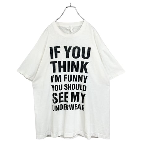 90s JOE BOXER "IF YOU THINK I'M FUNNY YOU SHOULD SEE MY UNDERWEAR" T-SHIRT