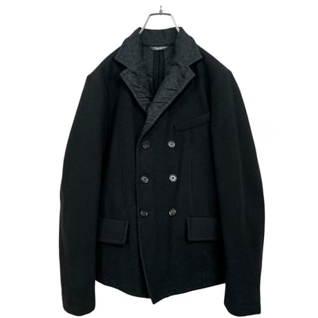 DOLCE & GABBANA black wool double jacket DEADSTOCK