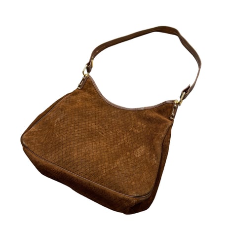 90-00s Etra real suède intrecciato design bag