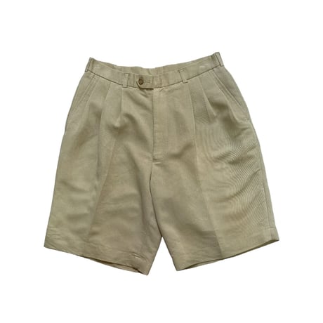 90s CONTE di MILANO rayon 3 tuck shorts