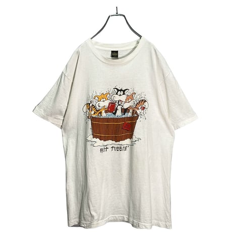 90s HOT TUBBIN'/NO DOGS! T-SHIRT