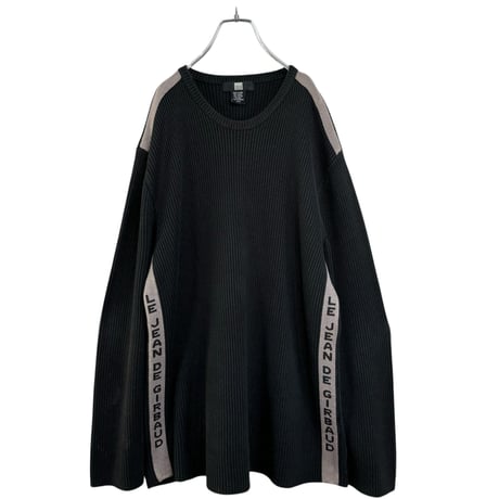 90s MARITHE + FRANCOIS GIRBAUD L/S side design knitsew