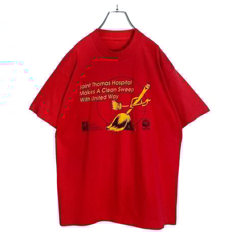 80-90s Saint Thomas Hospital Makes A Clean Sweep With United Way T-SHIRT