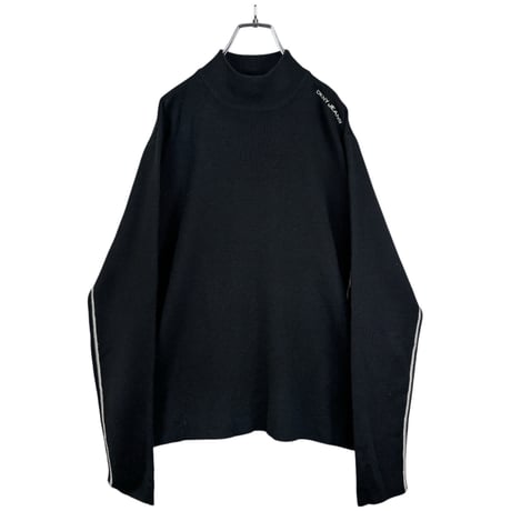 90s DKNY JEANS L/S mock neck rib design sweater