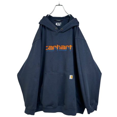Carhartt 00s L/S bigsized logo print sweat hoodie