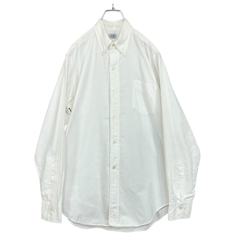 60s Vintage "YALE COOP" L/S Oxford white shirt