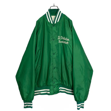 80s FAMILY SPORTS ST. LETTERING nylon jacket