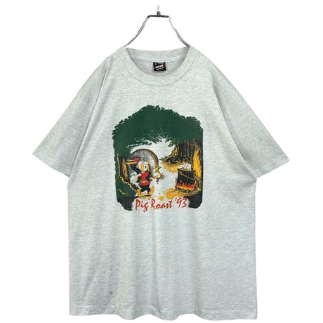 90s Pig Roast'93 "WOULD LIKE TO THANK OUR PIG ROAST SPONSORS" T-SHIRT