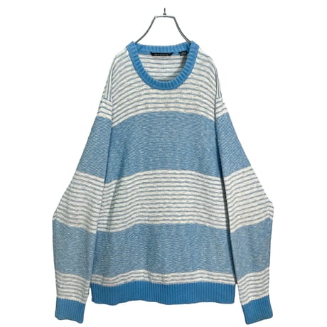 90s SEAN JOHN LB L/S border knit sweater