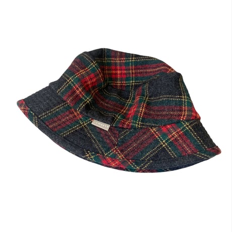 90s HAMNETT tartan check design hat
