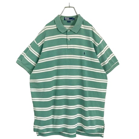 90s Polo by Ralph Lauren S/S cotton border polo shirt