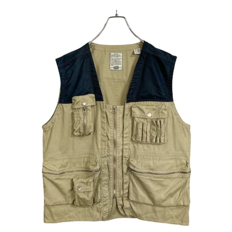 90s BUGLE BOY zip-up switching tactical design vest