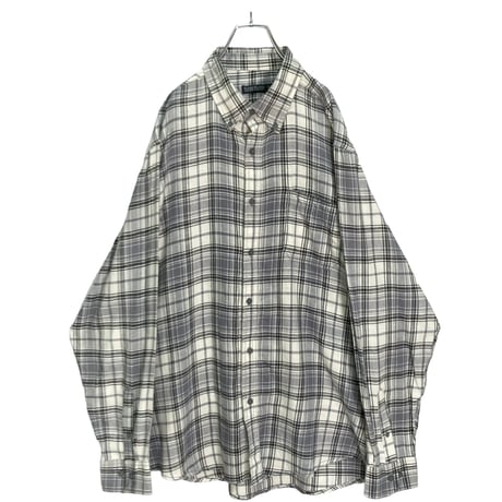 90s FADED GLORY L/S cotton nel BD check shirt