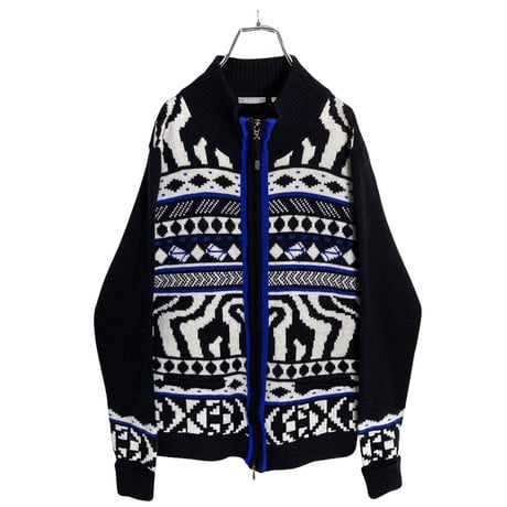 90-00s RABE All pattern drivers knit jacket