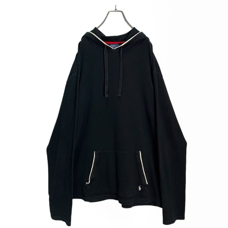 90-00s POLO RALPH LAUREN L/S cotton thermal hoodie