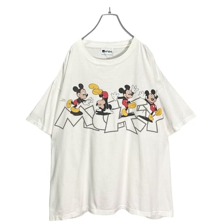 90s Disney/JAQUES Moret "MICKEY" print T-SHIRT