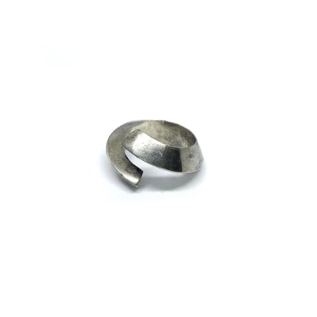 Silver 925 spiral circle design ring
