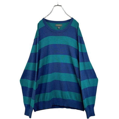 90s JOHN BARTLETT L/S border design sweater