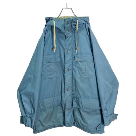 70-80s Duxbak zip-up nylon shell hooded jacket