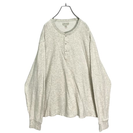 90-00s OLD J.CREW L/S henry neck cut sewn