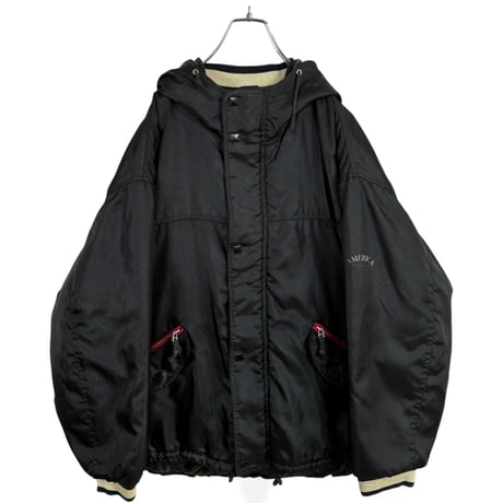 90s PERRY ELLIS AMERICA zip-up hooded nylon jacket
