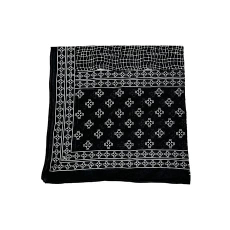 90-00s Black Bandana bigsized design stole