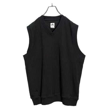 90s adidas rib design sweat vest